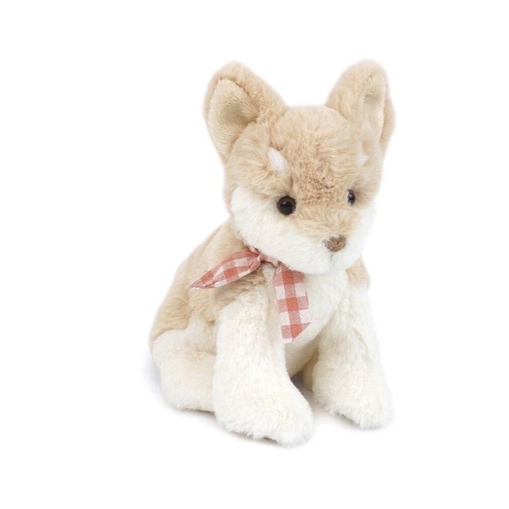 Mon Ami Designs Tiny Lou Plush Tan Chihuahua puppy dog stuffed animal toy  bow